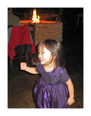 Claire at Chinese dance performance