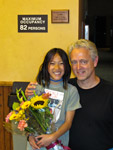 Claire and I at the Village Theater after her summer camp peformance of Camp Rock. She was amazing!