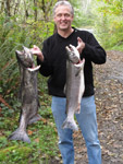 Me with a 13 lb. silver and a 26 lb. king from the Olympic Peninsula.
